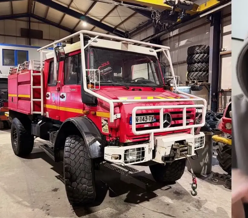 El Unimog en el taller, en el capítulo 68